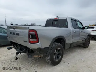 2019 Ram 1500 Rebel with VIN 1C6SRFET0KN841074, listed as a Copart auction lot 45288845 with 74,013 mi miles and Salvage Title. Bid and sale history available at carsss.com. Image 3.