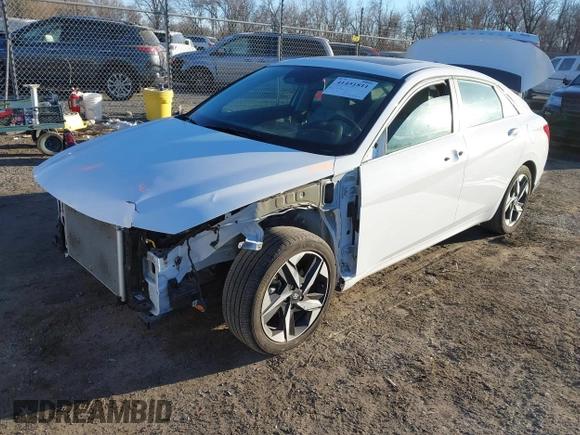 2023 Hyundai Elantra Limited with VIN 5NPLP4AG5PH114603, listed as a IAAI auction lot 41451811 with 11,612 mi miles and . Bid and sale history available at DreamBid. Image 23.