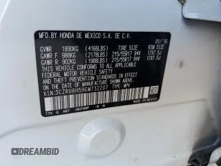 2016 Honda HR-V EX with VIN 3CZRU6H59GM732207, listed as a Copart auction lot 54691945 with 125,733 mi miles and Salvage Title. Bid and sale history available at DreamBid. Image 13.