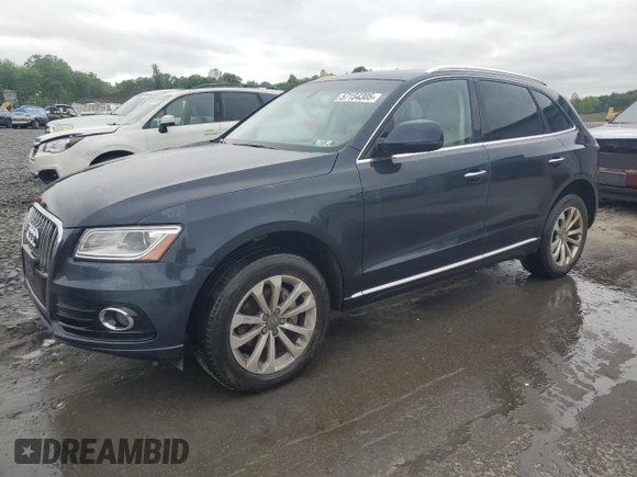 2016 Audi Q5 Premium with VIN WA1C2AFP4GA056085, listed as a Copart auction lot 57154305 with 125,205 mi miles and Salvage title. Bid and sale history available at DreamBid. Image 1.