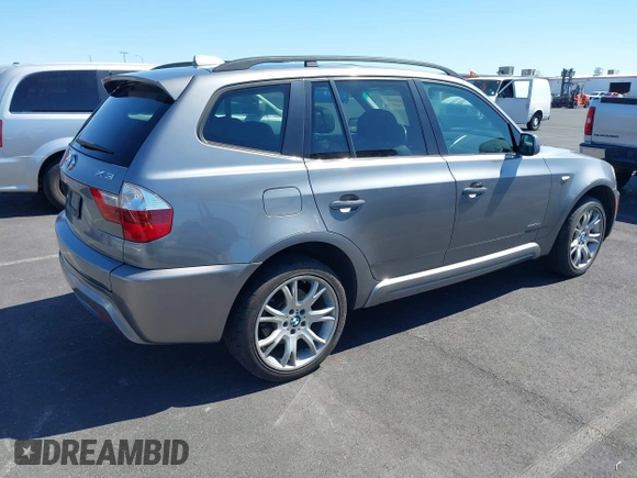 2009 BMW X3 xDrive30i with VIN WBXPC93439WJ24415, listed as a IAAI auction lot 41832261 with 178,499 mi miles. Bid and sale history available at carsss.com. Image 4.
