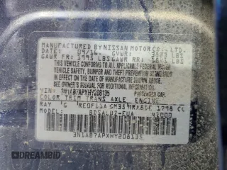 2017 Nissan Sentra S with VIN 3N1AB7APXHY208135, listed as a Copart auction lot 53930135 with 107,589 mi miles and Salvage Title. Bid and sale history available at carsss.com. Image 12.