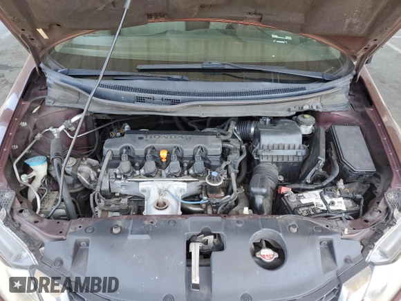 2013 Honda Civic LX with VIN 19XFB2F5XDE289467, listed as a Copart auction lot 54397985 with 201,369 mi miles and Salvage Title. Bid and sale history available at DreamBid. Image 11.