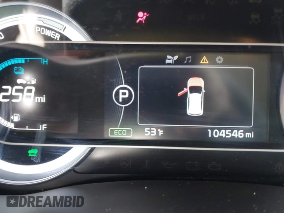2019 Kia Niro LX with VIN KNDCB3LCXK5248552, listed as a IAAI auction lot 41724724 with 104,546 mi miles and . Bid and sale history available at DreamBid. Image 15.