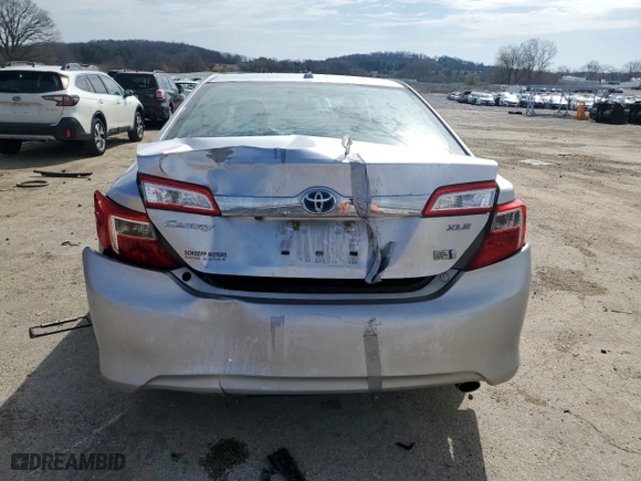 2014 Toyota Camry Hybrid LE with VIN 4T1BD1FK4EU117782, listed as a Copart auction lot 53454985 with 0 mi miles and Non Repairable. Bid and sale history available at carsss.com. Image 6.