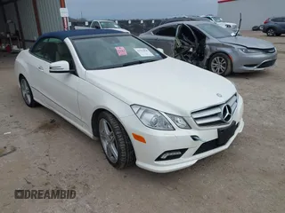2011 Mercedes-Benz E-Class E 550 with VIN WDDKK7CF7BF108732, listed as a IAAI auction lot 41592820 with 53,640 mi miles. Bid and sale history available at carsss.com. Image 1.
