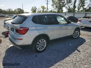 2017 BMW X3 sDrive28i with VIN 5UXWZ7C50H0U46840, listed as a Copart auction lot 52773005 with 268,839 mi miles and Clean Title. Bid and sale history available at carsss.com. Image 3.