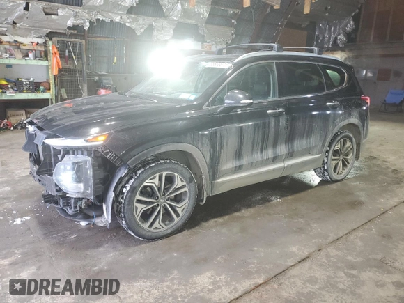 2020 Hyundai Santa Fe SEL with VIN 5NMS3CAA0LH276286, listed as a Copart auction lot 88899675 with 93,970 mi miles and Salvage Title. Bid and sale history available at carsss.com. Image 1.