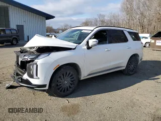 2024 Hyundai Palisade Calligraphy z VIN KM8R7DGE0RU718693, wystawiony jako Copart lot #88757865 z przebiegiem 2 946 mil mil oraz Szkoda całkowita • Salvage title. Historia ofert i sprzedaży dostępna na DreamBid. Obrazek 1.