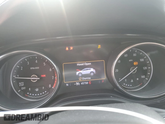 2022 Buick Encore GX Essence with VIN KL4MMFSL7NB008554, listed as a Copart auction lot 62138275 with 45,758 mi miles and Salvage title. Bid and sale history available at DreamBid. Image 9.