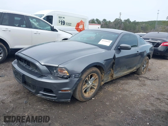 2013 Ford Mustang V6 with VIN 1ZVBP8AMXD5260397, listed as a IAAI auction lot 41729133 with 138,797 mi miles. Bid and sale history available at carsss.com. Image 2.