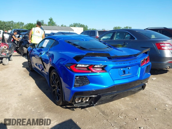 2024 Chevrolet Corvette 3LT with VIN 1G1YC2D47R5113603, listed as a IAAI auction lot 42639608 with Not provided miles and . Bid and sale history available at DreamBid. Image 3.