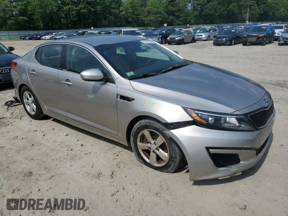 2015 Kia Optima LX with VIN KNAGM4A7XF5583532, listed as a Copart auction lot 60408125 with 108,622 mi miles and Clean title. Bid and sale history available at DreamBid. Image 4.