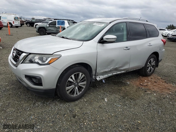2017 Nissan Pathfinder S with VIN 5N1DR2MM9HC651522, listed as a Copart auction lot 43484845 with 139,020 mi miles and Salvage Title. Bid and sale history available at carsss.com. Image 1.