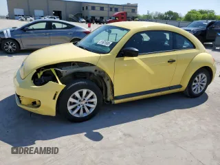 2015 Volkswagen Beetle Fleet Edition with VIN 3VWF17AT4FM626761, listed as a Copart auction lot 51601695 with 71,549 mi miles and Salvage Title. Bid and sale history available at DreamBid. Image 1.