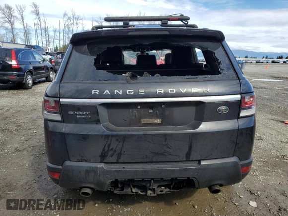 2014 Land Rover Range Rover Sport HSE with VIN SALWR2WF5EA319394, listed as a Copart auction lot 50943535 with 0 mi miles and Salvage Title. Bid and sale history available at carsss.com. Image 6.