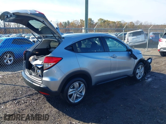 2020 Honda HR-V EX with VIN 3CZRU6H5XLM702577, listed as a IAAI auction lot 40836982 with 18,615 mi miles. Bid and sale history available at carsss.com. Image 4.