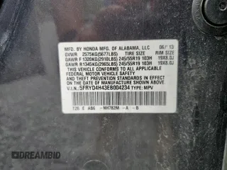 2014 Acura MDX Technology with VIN 5FRYD4H43EB004234, listed as a Copart auction lot 57724425 with 213,956 mi miles and Clean title. Bid and sale history available at DreamBid. Image 14.