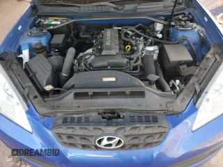 2011 Hyundai Genesis Coupe with VIN KMHHT6KD9BU054742, listed as a Copart auction lot 42587585 with 101,310 mi miles and Salvage title. Bid and sale history available at DreamBid. Image 11.