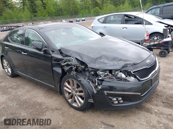 2015 Kia Optima SX Turbo with VIN 5XXGR4A69FG365072, listed as a IAAI auction lot 42295872 with 121,269 mi miles and . Bid and sale history available at DreamBid. Image 1.