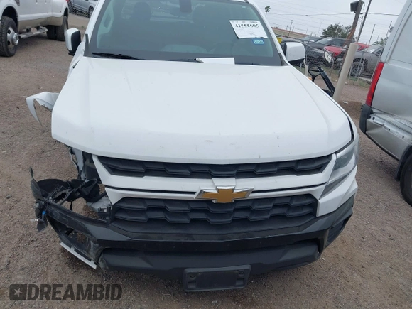2021 Chevrolet Colorado 2WD Work Truck z VIN 1GCGSBEA2M1184525, wystawiony jako IAAI lot #41555605 z przebiegiem 35 847 mil mil oraz . Historia ofert i sprzedaży dostępna na DreamBid. Obrazek 13.