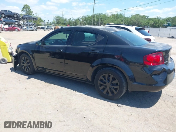 2014 Dodge Avenger SE with VIN 1C3CDZAB1EN133550, listed as a IAAI auction lot 42033001 with 137,592 mi miles. Bid and sale history available at carsss.com. Image 3.