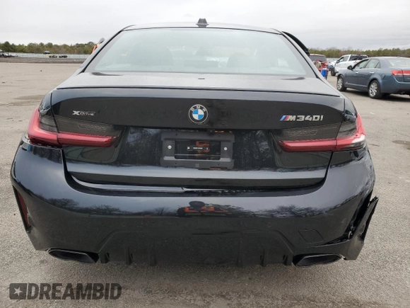 2025 BMW 3 Series M340i xDrive with VIN 3MW69FT01S8F00060, listed as a Copart auction lot 84993644 with Not Provided miles and Salvage Title. Bid and sale history available at carsss.com. Image 6.