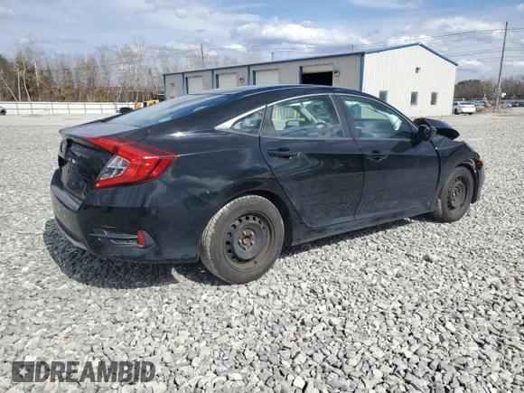 2019 Honda Civic Sedan LX with VIN 2HGFC2F65KH538508, listed as a Copart auction lot 50286545 with 61,169 mi miles and Salvage Title. Bid and sale history available at carsss.com. Image 3.