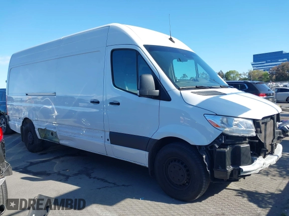 2023 Mercedes-Benz Sprinter Cargo with VIN W1Y4NCHY2PT151425, listed as a IAAI auction lot 41889490 with 27,563 mi miles. Bid and sale history available at carsss.com. Image 13.