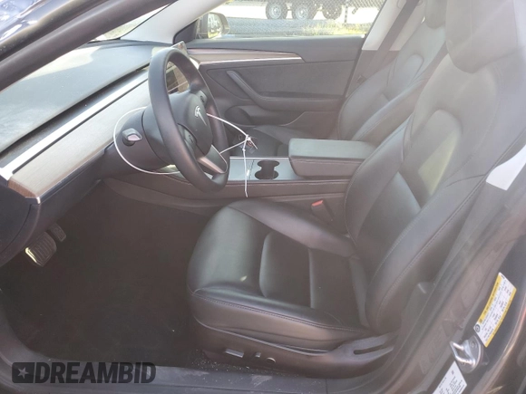 2022 Tesla Model 3 with VIN 5YJ3E1EAXNF360200, listed as a Copart auction lot 44463735 with 86,880 mi miles and Salvage Title. Bid and sale history available at DreamBid. Image 7.