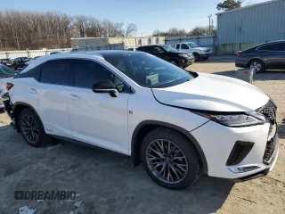 2021 Lexus RX with VIN 2T2YGMDA4MC071511, listed as a Copart auction lot 43810605 with 37,158 mi miles and Salvage Title. Bid and sale history available at carsss.com. Image 4.