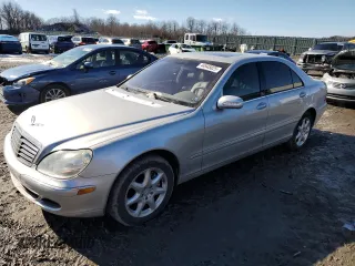 2004 Mercedes-Benz S-Class 5.0L with VIN WDBNG84J94A388508, listed as a Copart auction lot 44945825 with 185,176 mi miles and Salvage Title. Bid and sale history available at carsss.com. Image 1.