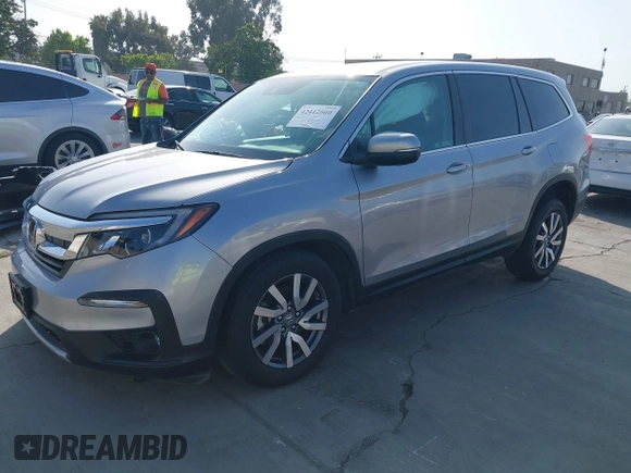 2021 Honda Pilot EX with VIN 5FNYF5H37MB014384, listed as a IAAI auction lot 42412500 with 36,934 mi miles and . Bid and sale history available at DreamBid. Image 18.