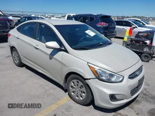 2016 Hyundai Accent SE with VIN KMHCT4AE8GU116955, listed as a IAAI auction lot 42088866 with 111,519 mi miles. Bid and sale history available at carsss.com. Image 1.