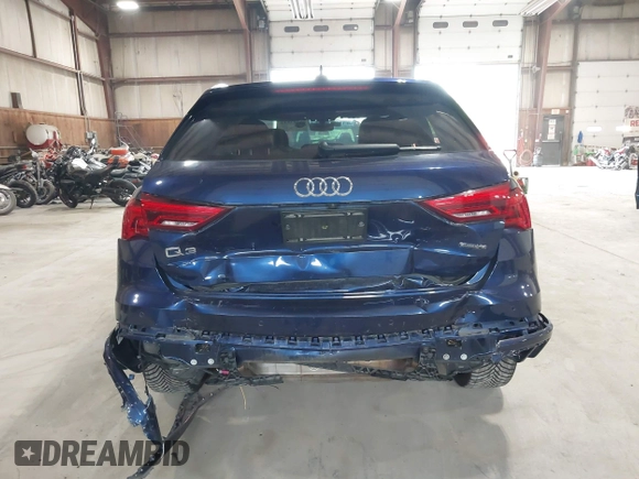 2021 Audi Q3 S line Premium Plus with VIN WA1EECF36M1061776, listed as a IAAI auction lot 42343842 with 40,521 mi miles and . Bid and sale history available at DreamBid. Image 16.
