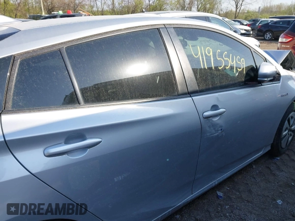 2018 Toyota Prius Two with VIN JTDKBRFU8J3059458, listed as a IAAI auction lot 41955459 with 181,787 mi miles and . Bid and sale history available at carsss.com. Image 13.