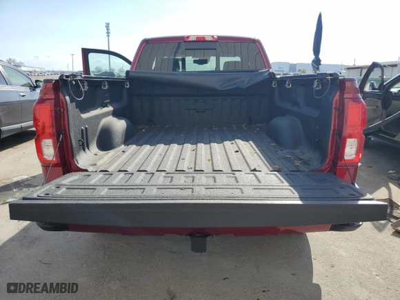 2018 Chevrolet Silverado 1500 LTZ with VIN 1GCVKSEC7JZ217380, listed as a Copart auction lot 43614935 with 0 mi miles and Salvage Title. Bid and sale history available at carsss.com. Image 6.
