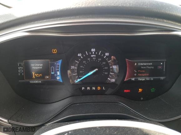 2019 Ford Fusion Hybrid SE with VIN 3FA6P0LU7KR102523, listed as a Copart auction lot 43856535 with 103,496 mi miles and Salvage Title. Bid and sale history available at carsss.com. Image 9.