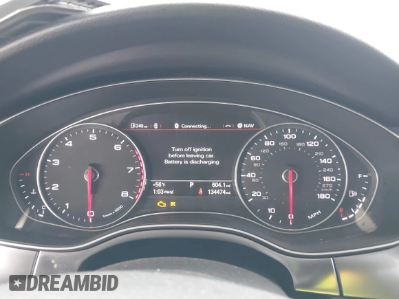 2014 Audi A7 3.0 Prestige with VIN WAU2GAFC7EN059419, listed as a IAAI auction lot 41702771 with 134,474 mi miles. Bid and sale history available at carsss.com. Image 7.