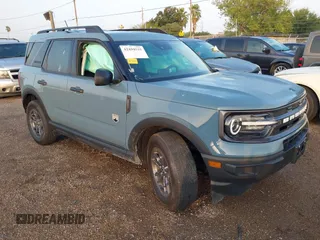 2023 Ford Bronco Sport Big Bend with VIN 3FMCR9B66PRE34292, listed as a IAAI auction lot 42494515 with 7,834 mi miles and . Bid and sale history available at DreamBid. Image 1.