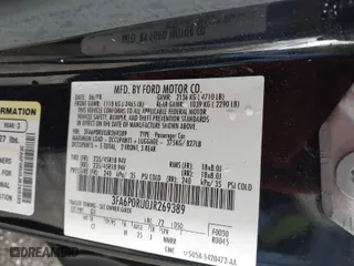 2018 Ford Fusion Hybrid Titanium with VIN 3FA6P0RU0JR269389, listed as a IAAI auction lot 41736152 with 112,640 mi miles. Bid and sale history available at carsss.com. Image 9.