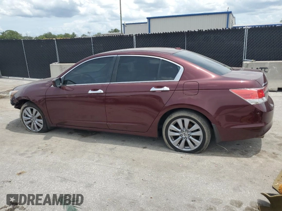 2011 Honda Accord EX-L with VIN 1HGCP3F86BA013180, listed as a Copart auction lot 64095235 with 124,742 mi miles and Salvage title. Bid and sale history available at DreamBid. Image 2.
