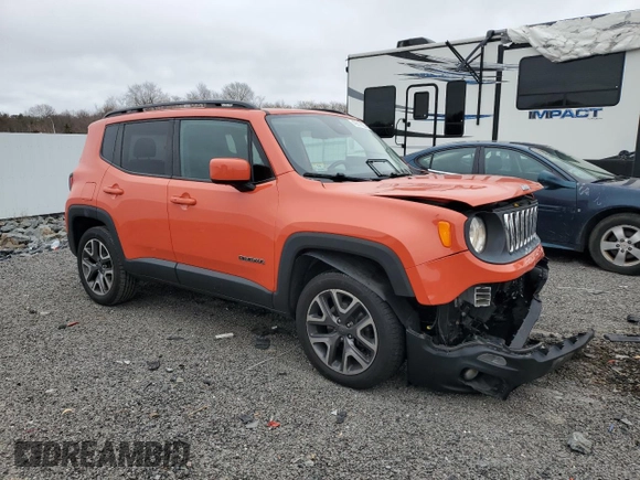 2016 Jeep Renegade Latitude with VIN ZACCJBBT4GPC50388, listed as a Copart auction lot 49911805 with 111,736 mi miles and Salvage Title. Bid and sale history available at DreamBid. Image 4.
