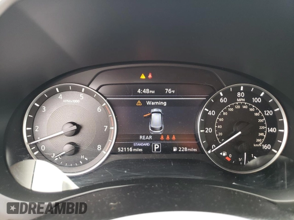 2020 Infiniti QX50 Luxe with VIN 3PCAJ5M14LF102151, listed as a Copart auction lot 57904965 with 52,116 mi miles and Salvage title. Bid and sale history available at DreamBid. Image 9.