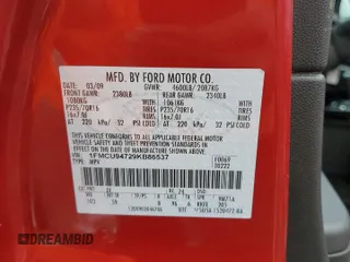 2009 Ford Escape Limited с VIN 1FMCU94729KB86537, выставлен на аукционе Copart как лот 84950854 с пробегом 119 894 миль миль и Списание • Salvage title. История ставок и продаж доступна на DreamBid. Изображение 13.
