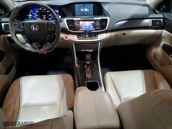 2014 Honda Accord Hybrid EX-L with VIN 1HGCR6F51EA009155, listed as a Copart auction lot 43316375 with 74,506 mi miles and Salvage Title. Bid and sale history available at carsss.com. Image 8.