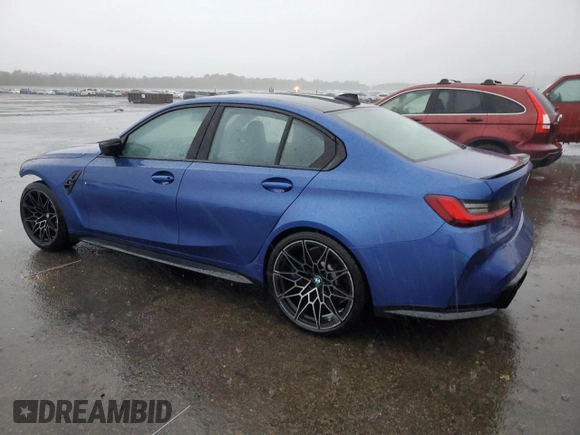 2022 BMW M3 Competition xDrive with VIN WBS43AY09NFM10618, listed as a Copart auction lot 41450415 with 21,935 mi miles and Non repairable. Bid and sale history available at DreamBid. Image 2.