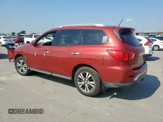 2017 Nissan Pathfinder Platinum with VIN 5N1DR2MN7HC684608, listed as a Copart auction lot 53585665 with 132,188 mi miles and Clean Title. Bid and sale history available at carsss.com. Image 2.