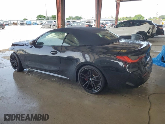 2022 BMW 4 Series M440i with VIN WBA53AT09NCK27186, listed as a Copart auction lot 59896085 with Not provided miles and Non repairable. Bid and sale history available at DreamBid. Image 2.