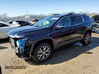 2021 GMC Acadia SLE with VIN 1GKKNKLS0MZ199897, listed as a Copart auction lot 46168535 with 25,693 mi miles and Salvage Title. Bid and sale history available at carsss.com. Image 1.